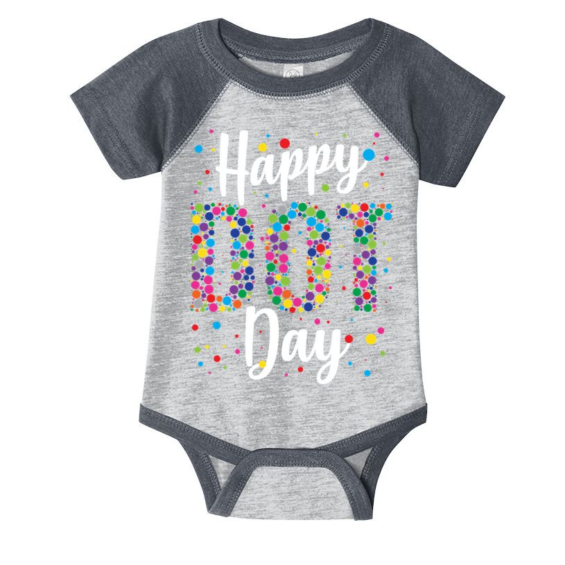 Colorful Happy DOT Day International DOT Day Infant Baby Jersey Bodysuit
