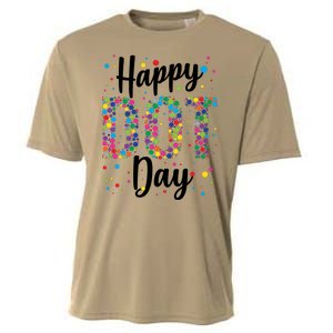 Colorful Happy DOT Day International DOT Day Cooling Performance Crew T-Shirt