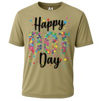 Colorful Happy DOT Day International DOT Day Cooling Performance Crew T-Shirt
