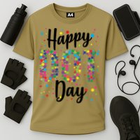 Colorful Happy DOT Day International DOT Day Cooling Performance Crew T-Shirt
