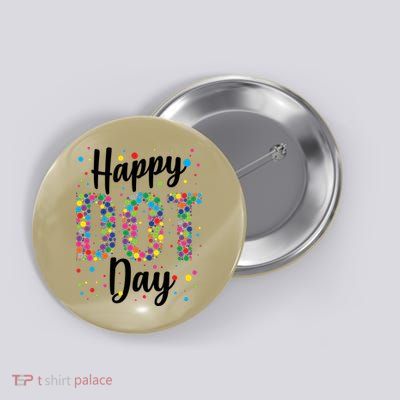 Colorful Happy DOT Day International DOT Day Button