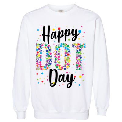 Colorful Happy DOT Day International DOT Day Garment-Dyed Sweatshirt