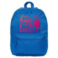 Camp Hair Dont Care Camping Hiking Mountaineering Gift 16 in Basic Backpack