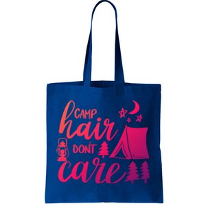 Camp Hair Dont Care Camping Hiking Mountaineering Gift Tote Bag