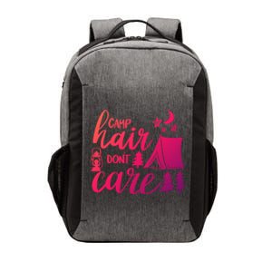 Camp Hair Dont Care Camping Hiking Mountaineering Gift Vector Backpack