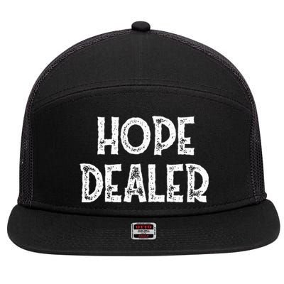 Cute Hope Dealer Uplifting Graphic Positive 7 Panel Mesh Trucker Snapback Hat