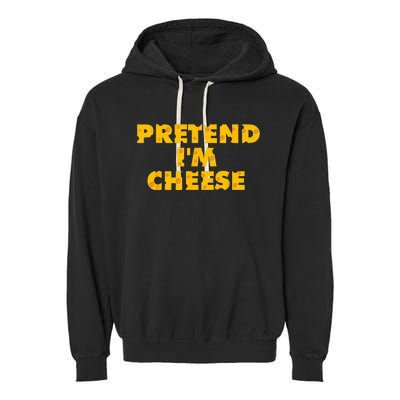 Cheesy Halloween Delights Indulge in Dairy Milk and Cheddar Garment-Dyed Fleece Hoodie