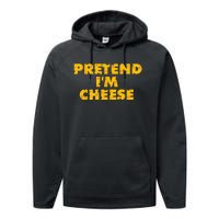 Cheesy Halloween Delights Indulge in Dairy Milk and Cheddar Performance Fleece Hoodie