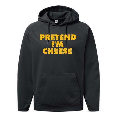 Cheesy Halloween Delights Indulge in Dairy Milk and Cheddar Performance Fleece Hoodie