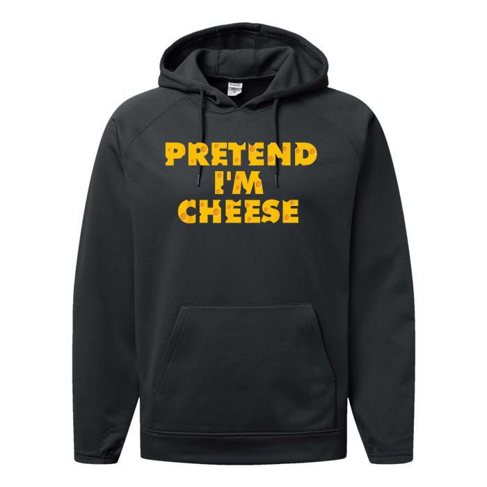 Cheesy Halloween Delights Indulge in Dairy Milk and Cheddar Performance Fleece Hoodie