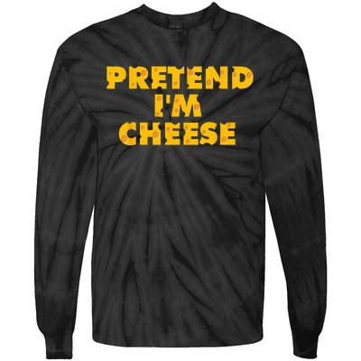 Cheesy Halloween Delights Indulge in Dairy Milk and Cheddar Tie-Dye Long Sleeve Shirt