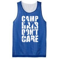 Camp Hair Dont Care Camping Gift Mesh Reversible Basketball Jersey Tank