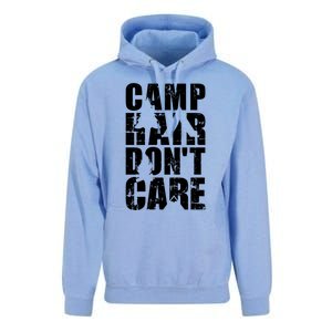 Camp Hair Dont Care Camping Gift Unisex Surf Hoodie