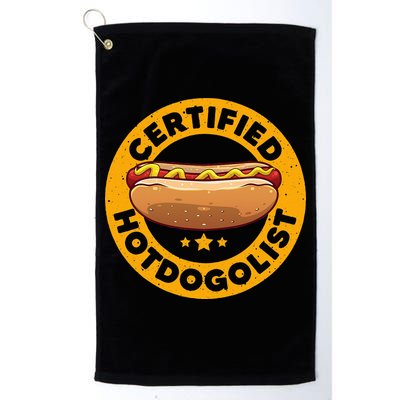Cool Hot Dog Design For Men Women Sausage Hot Dog Lover Golf Towel