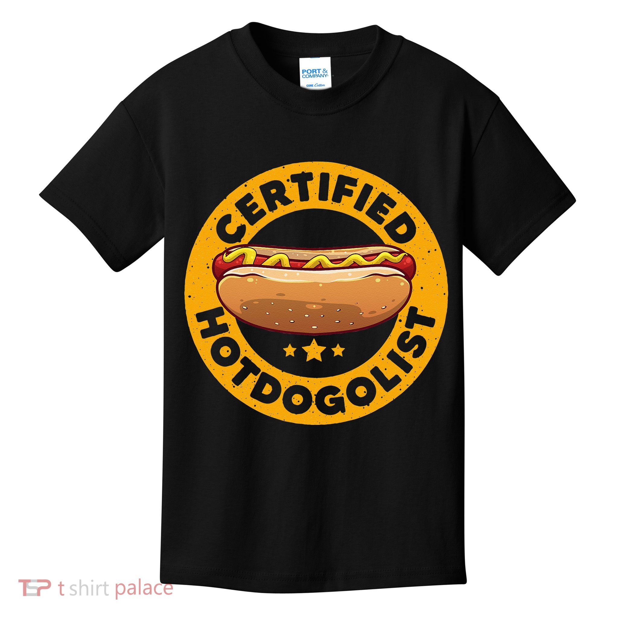 Cool Hot Dog Design For Men Women Sausage Hot Dog Lover Kids T-Shirt
