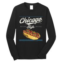 Chicago Hot Dog Hotdog Tourist Summer Souvenir Travel Long Sleeve Shirt