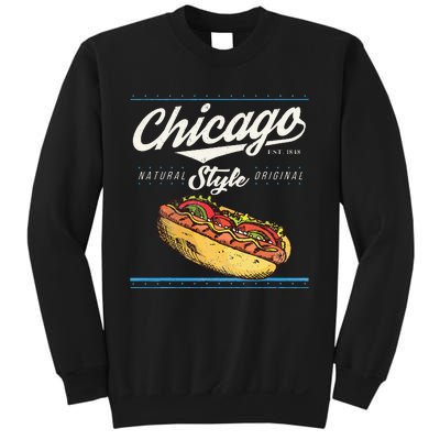 Chicago Hot Dog Hotdog Tourist Summer Souvenir Travel Sweatshirt