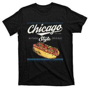 Chicago Hot Dog Hotdog Tourist Summer Souvenir Travel T-Shirt