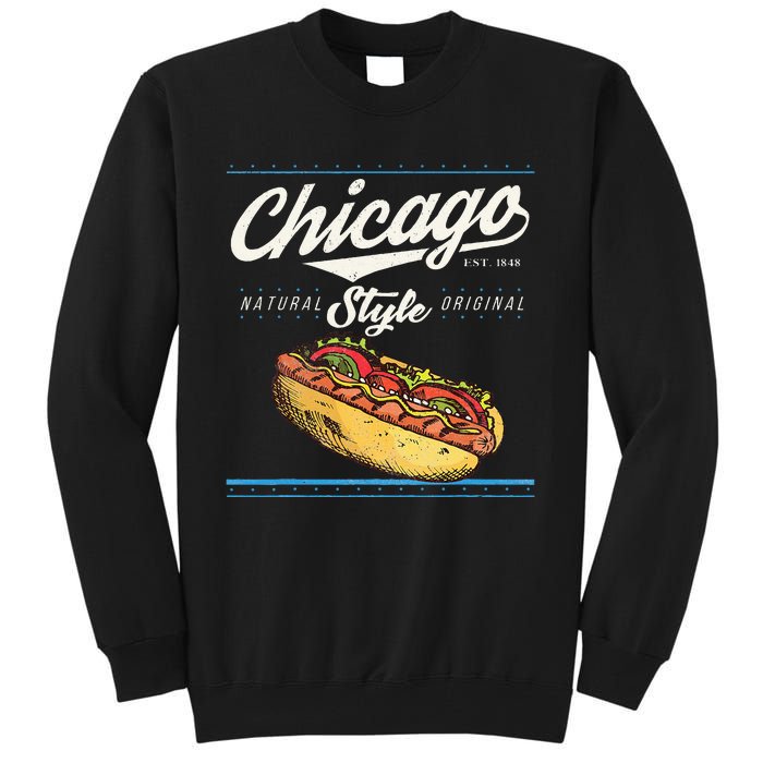 Chicago Hot Dog Hotdog Tourist Summer Souvenir Travel Tall Sweatshirt