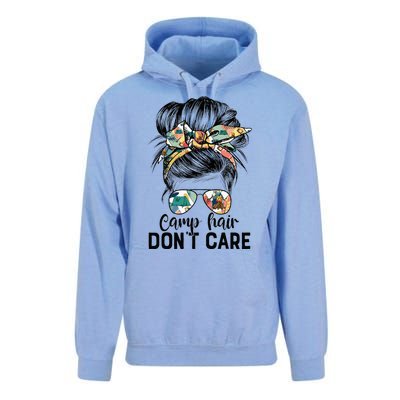 Camp Hair DonT Care Messy Hair Woman Glasses Life Unisex Surf Hoodie