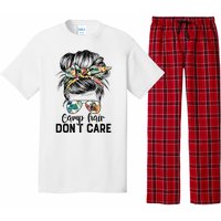 Camp Hair DonT Care Messy Hair Woman Glasses Life Pajama Set