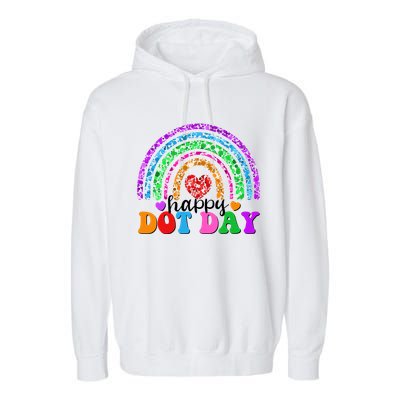 Cute Happy Dot Day Polka Dots Garment-Dyed Fleece Hoodie
