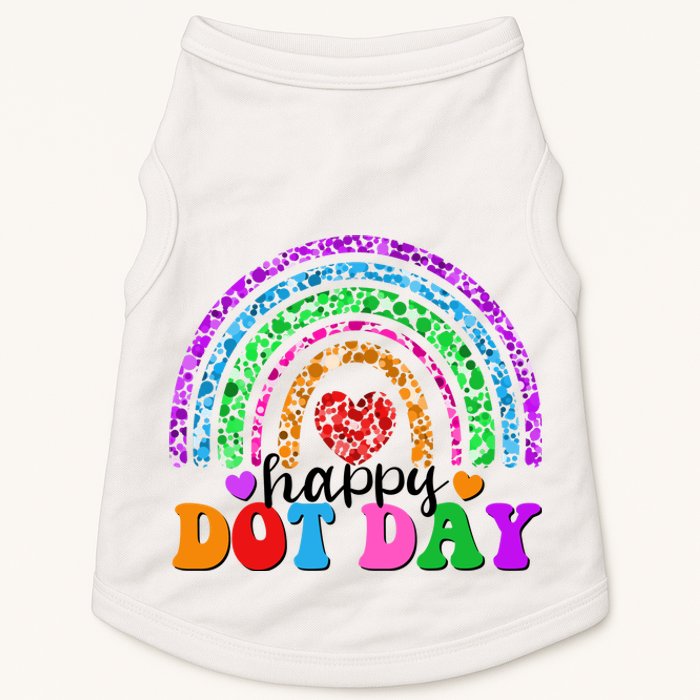 Cute Happy Dot Day Polka Dots Doggie Tank