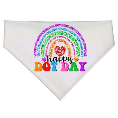 Cute Happy Dot Day Polka Dots USA-Made Doggie Bandana