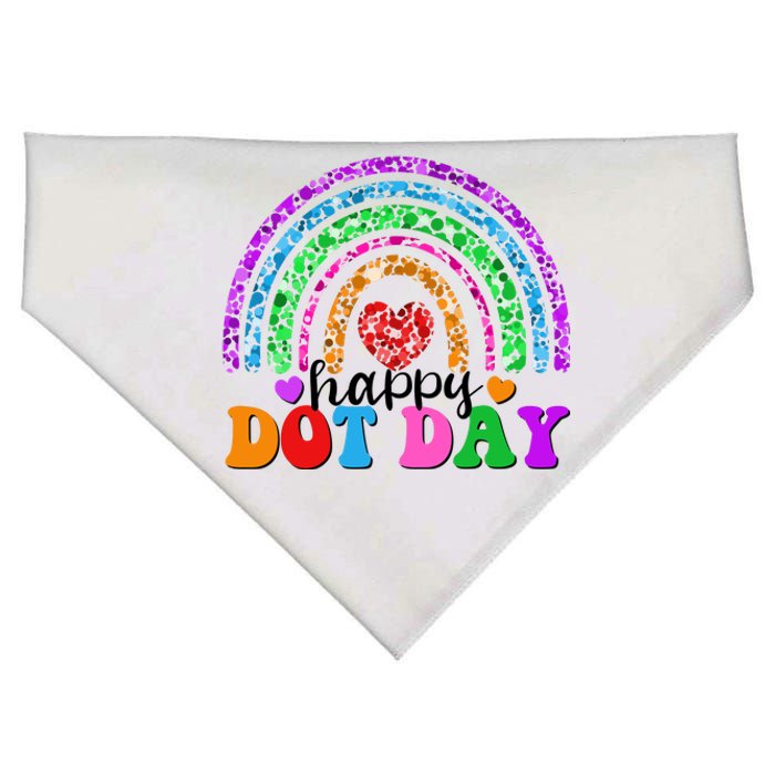 Cute Happy Dot Day Polka Dots USA-Made Doggie Bandana