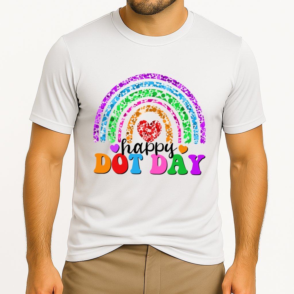 Cute Happy Dot Day Polka Dots Performance Shirt
