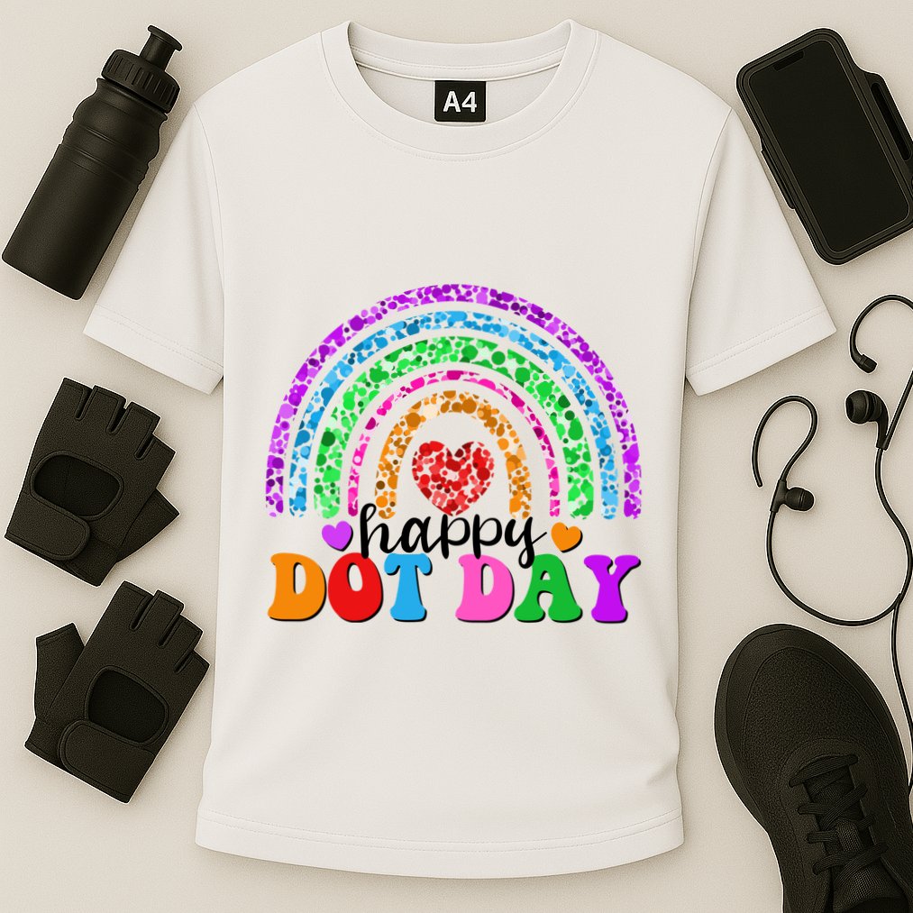 Cute Happy Dot Day Polka Dots Performance Shirt