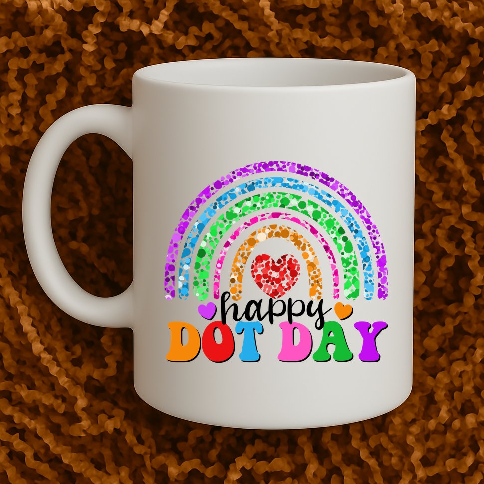 Cute Happy Dot Day Polka Dots Mug