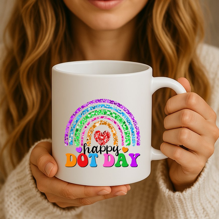 Cute Happy Dot Day Polka Dots Mug