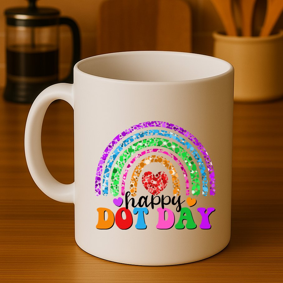 Cute Happy Dot Day Polka Dots Mug
