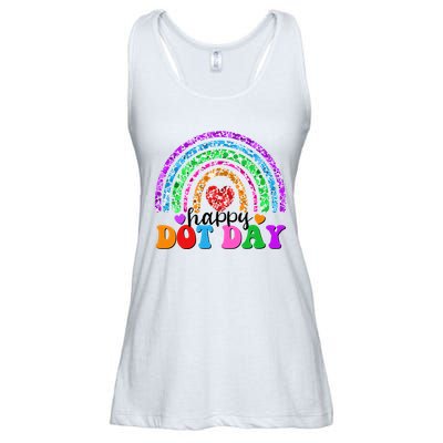 Cute Happy Dot Day Polka Dots Ladies Essential Flowy Tank