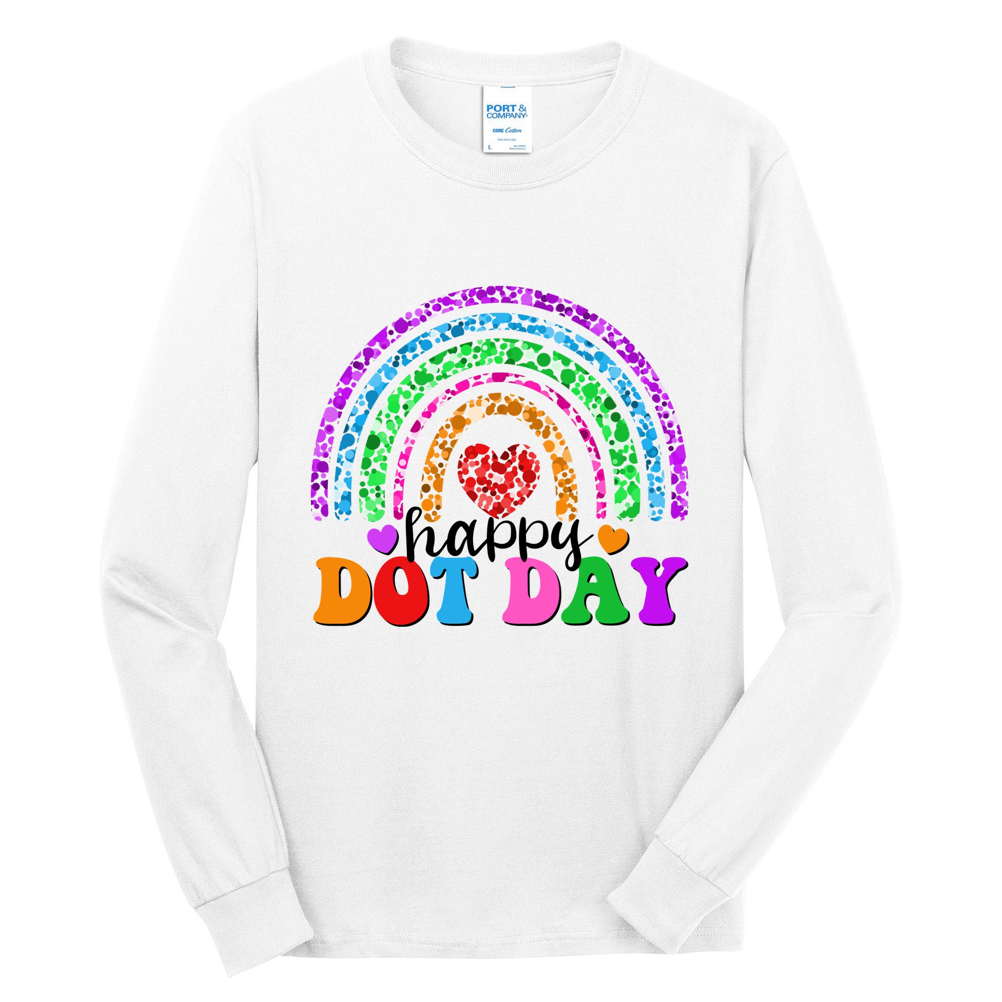 Cute Happy Dot Day Polka Dots Tall Long Sleeve T-Shirt