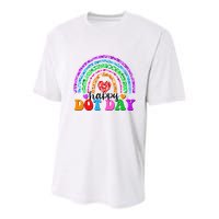 Cute Happy Dot Day Polka Dots Youth Performance Sprint T-Shirt
