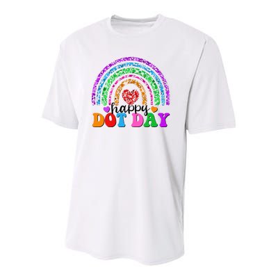 Cute Happy Dot Day Polka Dots Youth Performance Sprint T-Shirt