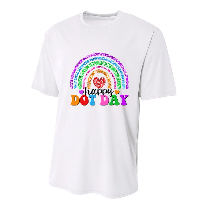 Cute Happy Dot Day Polka Dots Youth Performance Sprint T-Shirt