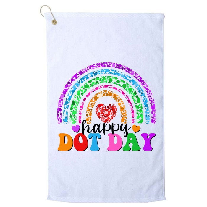 Cute Happy Dot Day Polka Dots Golf Towel