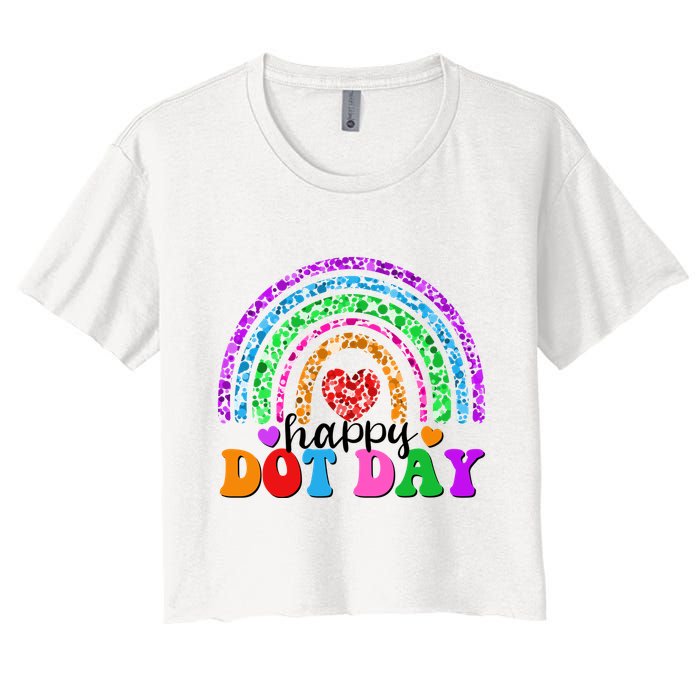 Cute Happy Dot Day Polka Dots Crop Top
