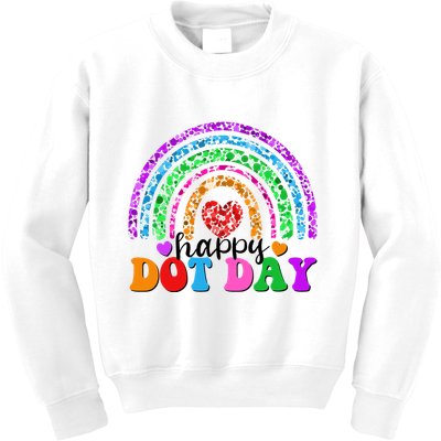 Cute Happy Dot Day Polka Dots Kids Sweatshirt