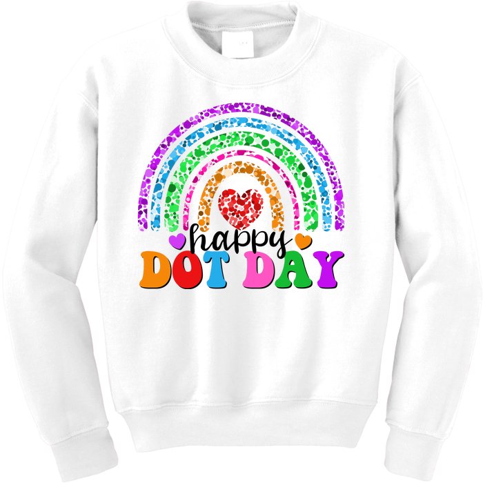 Cute Happy Dot Day Polka Dots Kids Sweatshirt