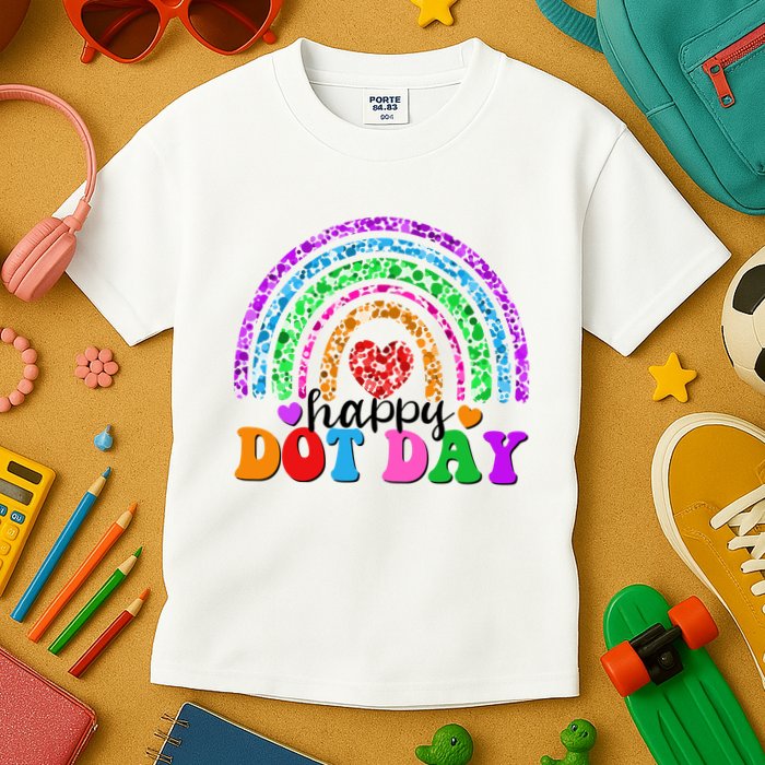 Cute Happy Dot Day Polka Dots Kids T-Shirt