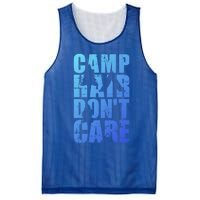 Camp Hair Dont Care Camping Gift Mesh Reversible Basketball Jersey Tank