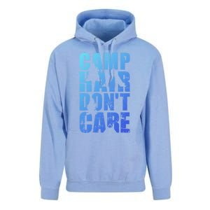 Camp Hair Dont Care Camping Gift Unisex Surf Hoodie