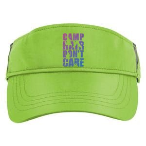 Camp Hair Dont Care Camping Gift Adult Drive Performance Visor