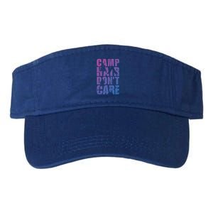 Camp Hair Dont Care Camping Gift Valucap Bio-Washed Visor