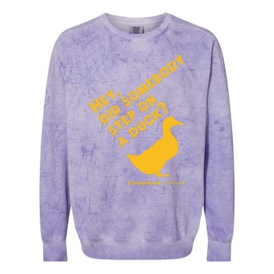 Caddyshack Hey Did Somebody Step On A Duck Colorblast Crewneck Sweatshirt