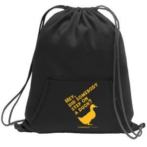 Caddyshack Hey Did Somebody Step On A Duck Sweatshirt Cinch Pack Bag